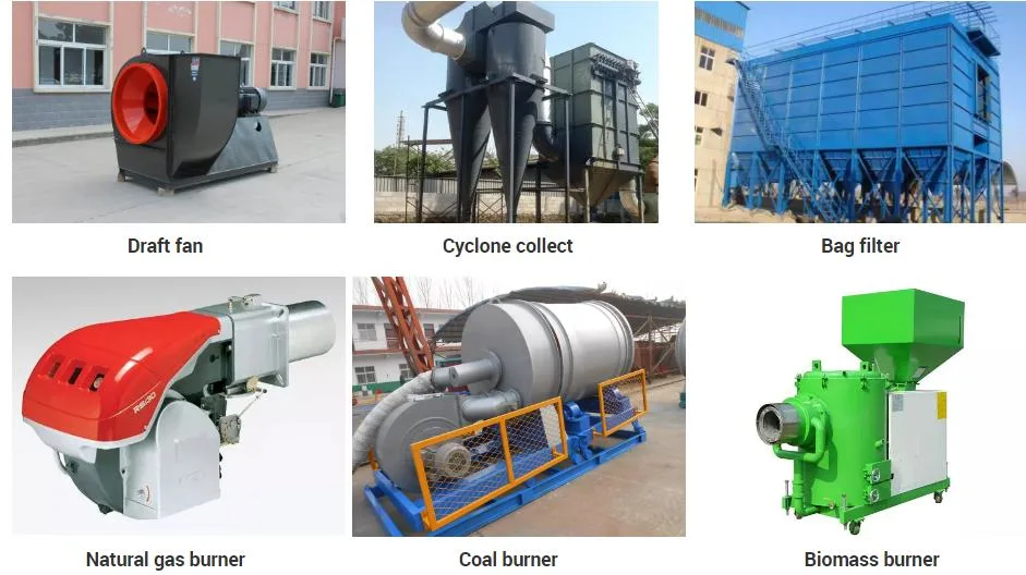 Industrial Slurry Sludge Silica Sand Rotary Drum Dryer Machine